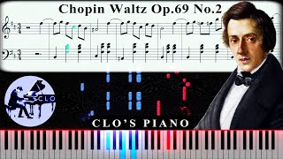 Chopin 𝄞 Valzer in Si Minore 𝄞 Op 69 No 2 [upl. by Nezah]