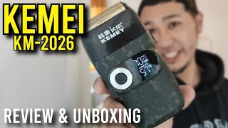 Kemei KM2026 REVIEW amp UNBOXING  Best CHEAP Foil Shaver EVER [upl. by Maguire]