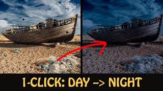 Photoshop Secrets Instant Day to Night Photo Effect 1 Click [upl. by Amabel695]