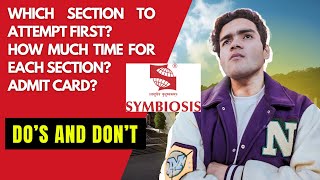 Dos and Dont for Symbiosis Entrance Test 2024  SET  SLAT  SITEEE  Symbiosis Pune [upl. by Edivad421]