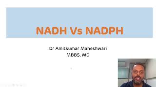 NADH vs NADPH  Differences Between NADH and NADPH [upl. by Gregory]