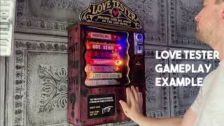 Love Tester Arcade Machine Example Gameplay HausofChester [upl. by Anallese855]