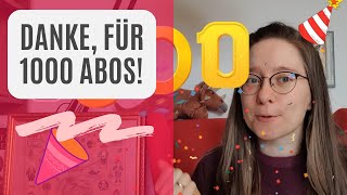 🎉 DANKE für 1000 Abos 🎉 Verlosung beendet [upl. by Llenrahs]