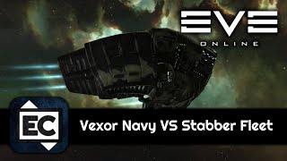 EVE Online  Vexor Navy VS Stabber Fleet [upl. by Senior]