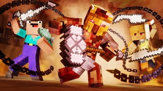 Desert Arena SURVIVAL Minecraft Fight Animation [upl. by Hutton48]