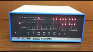 Altair 8800  Video 4  Front Panel Status Lights [upl. by Drusus]