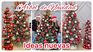 Como Decorar un Arbol de Navidad con Liston [upl. by Ellerihs]