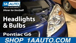 How to Replace Headlights and Bulbs 0510 Pontiac G6 Sedan [upl. by Nossaj238]