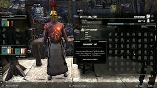 ESO GUIAComo Mudar a Aparência Motifs Outfits Skins Polymorphs Chapéus Dyes [upl. by Anos]