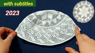 crochet topi designmuslim prayer capnamaz ki topi banane ka tarikanamaz ki topi designtopi part2 [upl. by Eneroc]