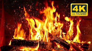 🔥 Cozy Fireplace 4K 12 HOURS Fireplace with Crackling Fire Sounds Crackling Fireplace 4K [upl. by Dnomra]