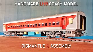 Handmade LHB coach  Dismantling and Assembling  ‎LinkeHofmannBusch [upl. by Hsak]