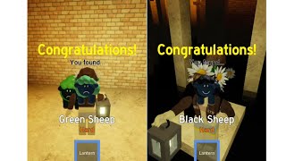 Green Sheep and Black Sheep  Find the Sheep  Roblox [upl. by Aerdnad]