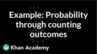 Example Probability through counting outcomes  Precalculus  Khan Academy [upl. by Nizam]