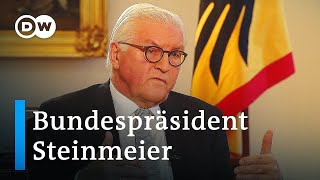 Steinmeier quotDas ist jetzt eine Bewährungsprobe für die Demokratiequot  DW Interview [upl. by Philippe]