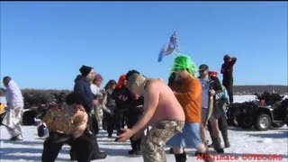 HARLEM SHAKE ICE FISHING NEW YORK STYLE EEL BAY [upl. by Elson547]