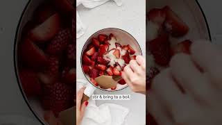 Easy Strawberry Topping For Cheesecake amp More [upl. by Attenol]