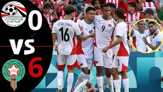 ¡Medalla de Bronce y Goleada Egipto vs Marruecos 06 Goles y Resumen  Juegos olímpicos 2024 [upl. by Llirrehs]