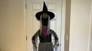 Gemmy Halloween 2024 Life Size Animated Creepy Witch [upl. by Turne892]