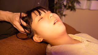 ASMR Sleep Massage ASMR HEAD MASSAGE Japanese massage [upl. by Ahsiekar576]