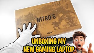 ACER NITRO 5 GAMING LAPTOP UNBOXING VIDEO  MOON GAMER YT [upl. by Adnov911]