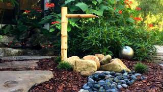 How to Install a Bamboo Fountain  Zen Gardening [upl. by Adnilreb]