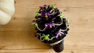 Halloween Pinecone Tree craftfairies [upl. by Alram]