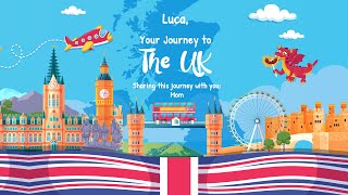 Journey to the UK  Personalised childrens book to celebrate British origins [upl. by Notsej]