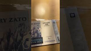 100 Ariary Bank of Madagascar currency in uncirculated shape shorts subscribe viralvideo videos [upl. by Phira]