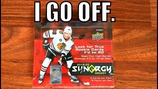 1920 Upper Deck Synergy Hockey Hobby Box Break [upl. by Anwahsat564]