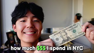 How Much Money I Spend in a Day NYC realistic and inspirational [upl. by Peyton]