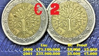 2 euros France 2000 2001 la monnaie FR 171120000 [upl. by Ramoj]