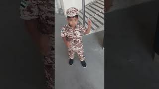 Dubai Army costume for community helpers day in play school [upl. by Nazler]