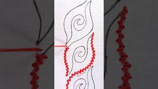 💘Latest sashiko hand embroidery design tutorial🔥🔥 [upl. by Atenahs]