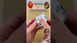 Guess the challenge tomato or chocolate egg shorts guess [upl. by Ylecara]