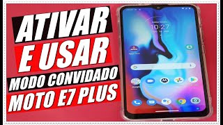 Como Usar o Modo Usuário Convidado No Smartphone Motorola Moto E7 Plus [upl. by Llevram]