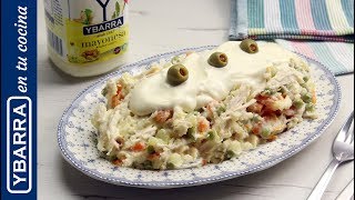 Ensalada de gallina  Recetas con Mayonesa Ybarra [upl. by Hamburger]