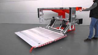 DHRM25 heavy duty DHOLLANDIA foldaway lift [upl. by Nnail]