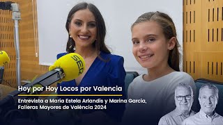 Entrevista a Marina García y María Estela Arlandis Falleras Mayores de València 2024 [upl. by Gilberta]