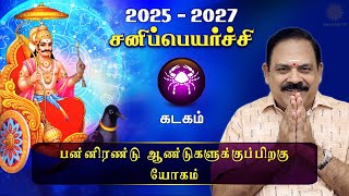 சனி பெயர்ச்சி 2025  Kadagam  Sani Peyarchi Palan 2025 to 2027  9444453693  DRSPanchanathan [upl. by Darryn]