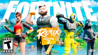 NEW FORTNITE CHAPTER 2 REMIX UPDATE RIGHT NOW NEW BATTLE PASS MAP amp MORE Chapter 5 LIVE [upl. by Sinnylg]