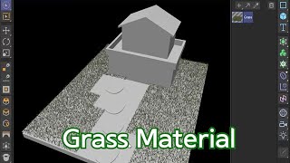 시포디 기초 잔디 재질 적용하기시네마 4D R25Cinema 4D Grass Material [upl. by Chad]