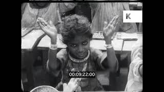 1950s 1960s India Schoolchildren Counting 16mm [upl. by Letsirc]