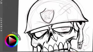 Sarge Skull with Sketchable [upl. by Anitsirhcairam]