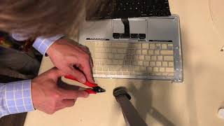 MacBook Air keyboard replacement removing rivets [upl. by Zahavi10]