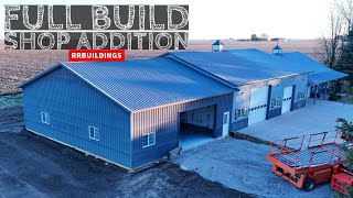 Full Build Shop Addition 40x48 Start To Finish [upl. by Coltin]