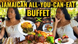 JAMAICAN ALL YOU CAN EAT BUFFET IN MONTEGO BAY Kayy Moodie [upl. by Suoirred]