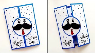 How to make Fathers Day Card  Easy amp Beautiful Handmade greeting card for Fathers day  DIY Gift [upl. by Irtak]