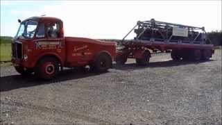 1957 AEC Mandator Mk3 ballast tractor park up and uncouple trailer [upl. by Drobman]