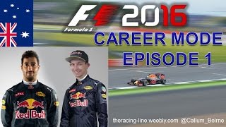 F1 2016 Red Bull Career Mode  Episode 1  Australia [upl. by Silvan]